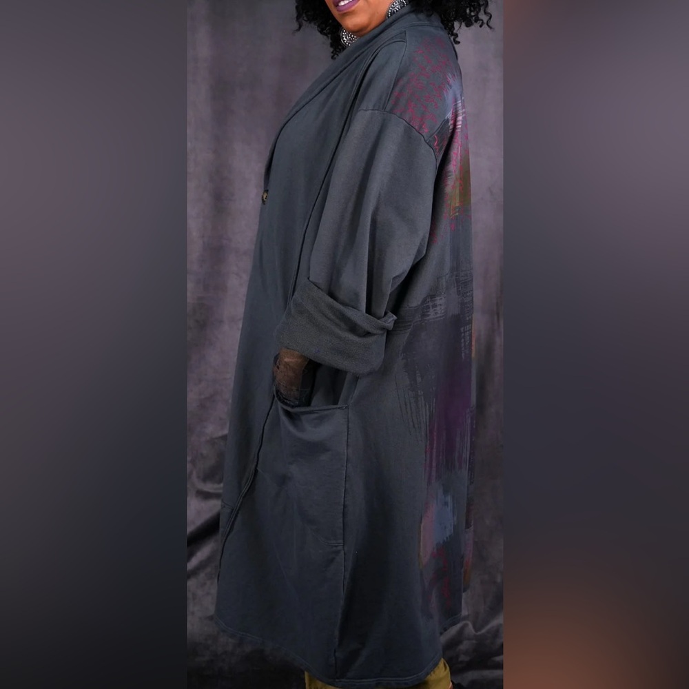 Blue Fish Opera Coat in Atlas - Picture 3 of 7